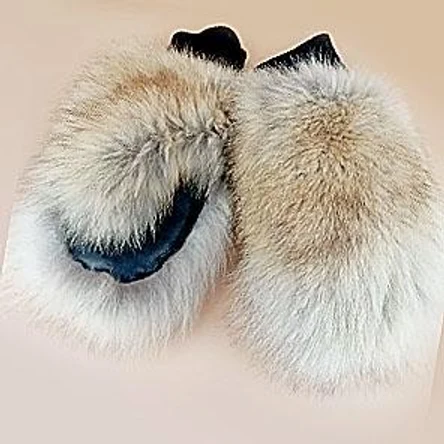 ВАРЕЖКИ из меха волка